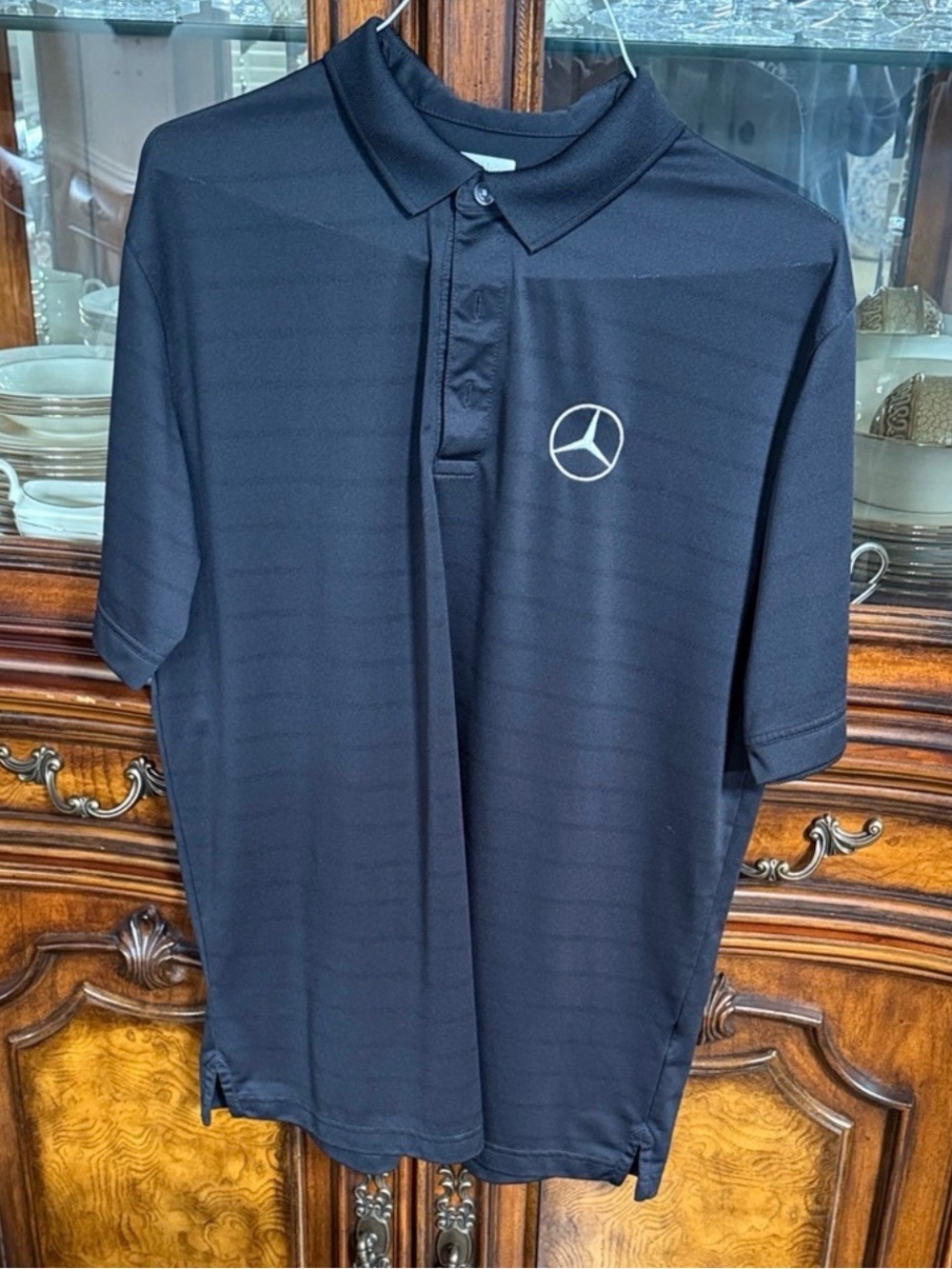 Men's Black Opti-dry Callaway Polo Shirt with Mercedes logo